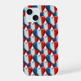 French Hearts 2 iPhone 15 Case