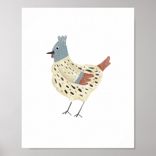 French Hen Art Print (Voorkant)