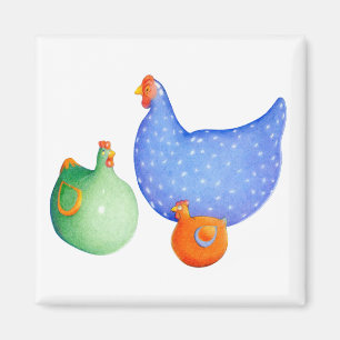 French Hens Magnet
