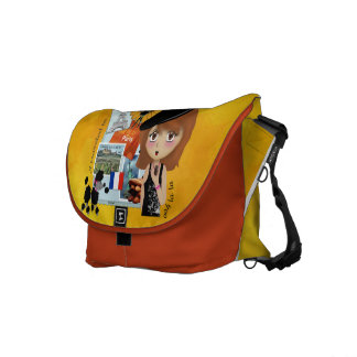 French Holiday Rickshaw Messenger Bag