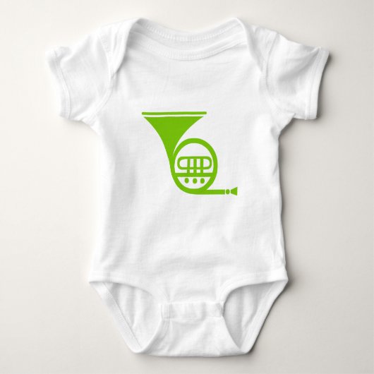French Hoorn - Martiaans groen Romper (Voorkant)