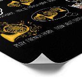 French Horn Big Band Orchestra Instrumentmuziek Poster (Hoek)