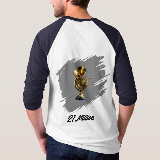 French horn Bitcoin 01 T-shirt (Achterkant)