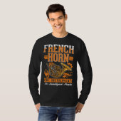 French Horn Intelligent French Horn Player T-shirt (Voorkant volledig)