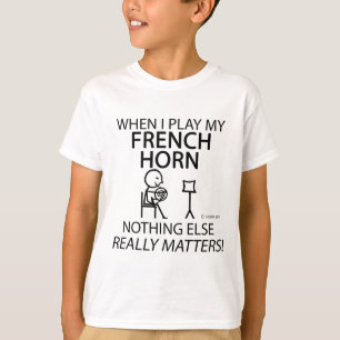 French Horn Niets Else Matters T-shirt