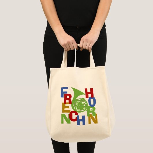 French Horn Scramble Tote Bag (Voorkant (product))