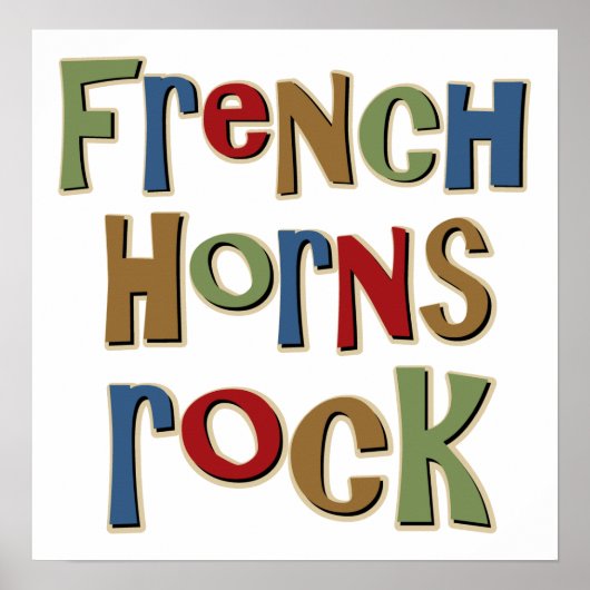 French Horns Rock Poster (Voorkant)