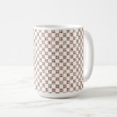 French Imperial-Inspired Checkerboard Mug Koffiemok (Voorkant rechts)