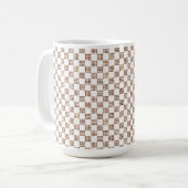 French Imperial-Inspired Checkerboard Mug Koffiemok (Voorkant links)