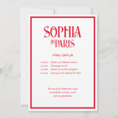 French Kisses 30th Birthday Wishes Paris Birthday Kaart (Achterkant)