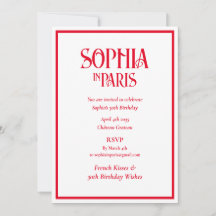 French Kisses 30th Birthday Wishes Paris Birthday