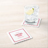 French Kisses & 30th Birthday Wishes Paris Party Kartonnen Onderzetters (Insitu)