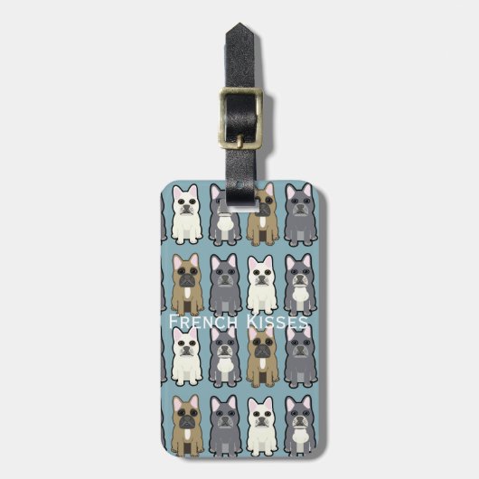 French Kisses, Frenchies Bagagelabel (Voorkant verticaal)