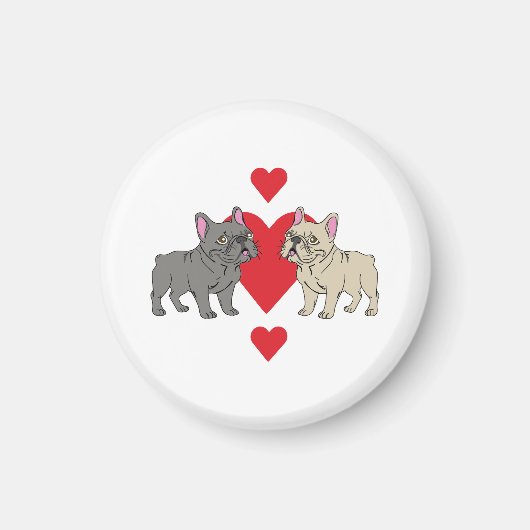 French Kisses Frenchies Magneet (Voorkant)