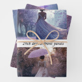 French Lady Garden Walk Drawer Front Wrapping Pape Inpakpapier Vel (In situ)