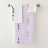 French Lavender Botanical Bad Handdoek (Insitu)