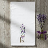 French Lavender Botanical Bad Handdoek