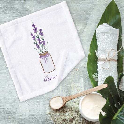 French Lavender Botanical Bad Handdoek