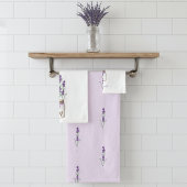 French Lavender Botanical Bad Handdoek