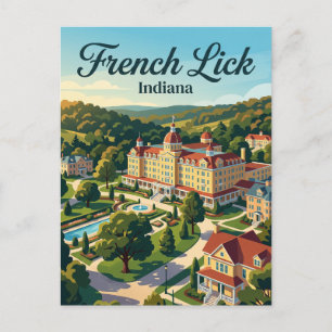 French Lick, Indiana Briefkaart