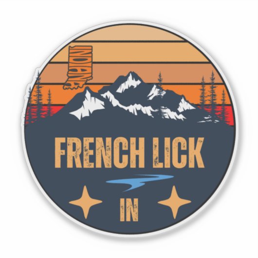 French Lick, Indiana Sticker (Voorkant)