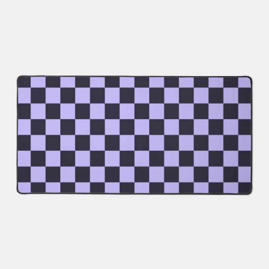 French lilac checkerboard pattern bureaumat (Voorkant)