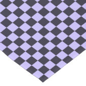 French lilac checkerboard pattern korte tafelloper (Hoek)