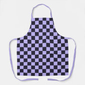French lilac checkerboard pattern schort (Voorkant)