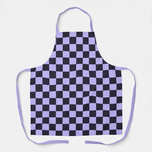 French lilac checkerboard pattern schort (Voorkant)