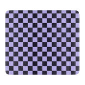 French lilac checkerboard pattern snijplank (Voorkant)