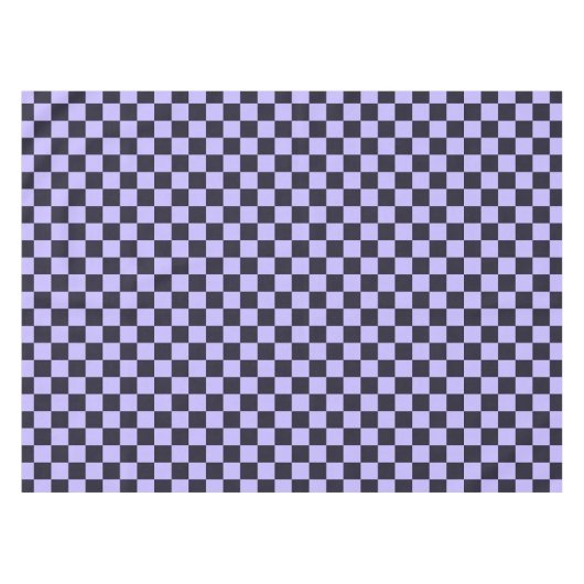 French lilac checkerboard pattern tafelkleed (Voorkant (Horizontaal))