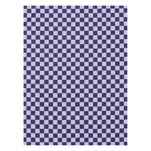 French lilac checkerboard pattern tafelkleed (Voorkant)