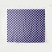 French lilac checkerboard pattern wandkleed (Voorkant (horizontaal))