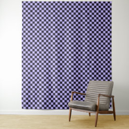 French lilac checkerboard pattern wandkleed