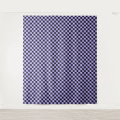 French lilac checkerboard pattern wandkleed (Voorkant)