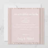 French Lilac wedding invitations rustic (Achterkant)