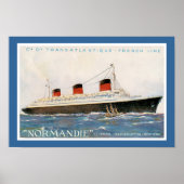 French Line's Normandie Poster (Voorkant)