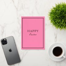 French Macaron Happy Easter Pink