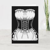 French Maid Shirt Adult Men Women Anime Cosplay Co Kaart (Voorkant)