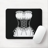 French Maid Shirt Adult Men Women Anime Cosplay Co Muismat (Met muis)