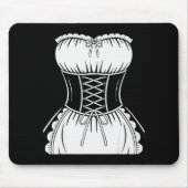 French Maid Shirt Adult Men Women Anime Cosplay Co Muismat (Voorkant)