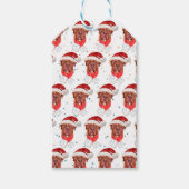 French Mastiff Dog Breed Christmas Cadeaulabel (Voorkant)