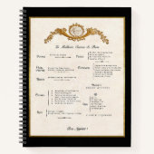 French Menu Spiral Notebook Notitieboek (Voorkant)