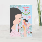 FRENCH Moederdag Cherry Blossom mam. Kaart (Voorkant)