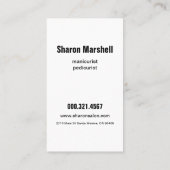 French Nails & Rozen Manicure Pedicure Salon Visitekaartje (Achterkant)