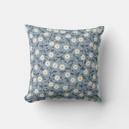 French Navy Blue Modern Farmhouse Daisy Pattern Kussen