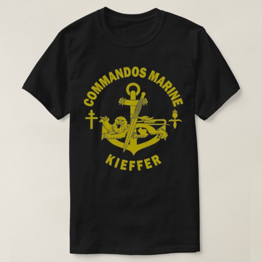 French Navy Special Forces Commandos Marine Kieffe T-shirt (Design voorkant)