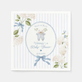 French Nursery Baby Shower Coquette Clothesline Servet (Voorkant)