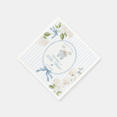 French Nursery Baby Shower Coquette Clothesline Servet (Hoek)
