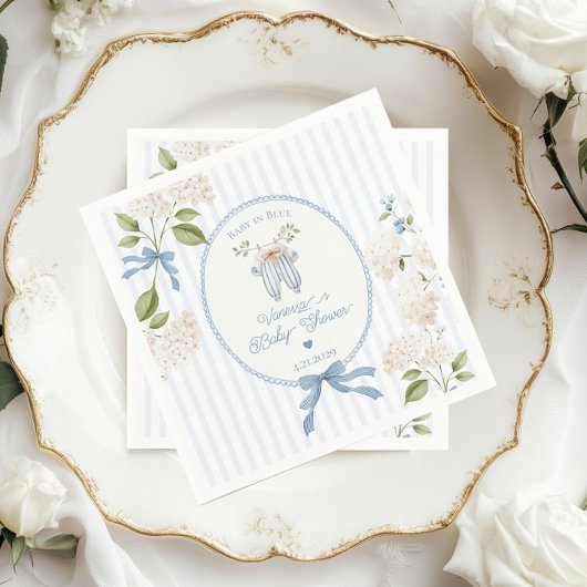 French Nursery Baby Shower Coquette Clothesline Servet